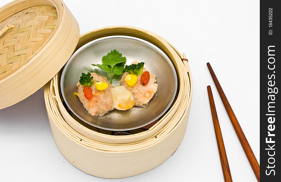 Chinese steamed dimsum Scallops