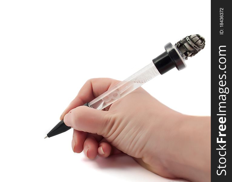 Hand With A Pen