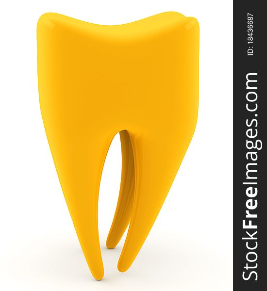 Gold molar tooth