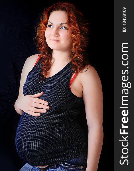 Beautiful pregnant woman