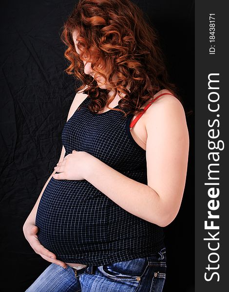 Beautiful pregnant woman