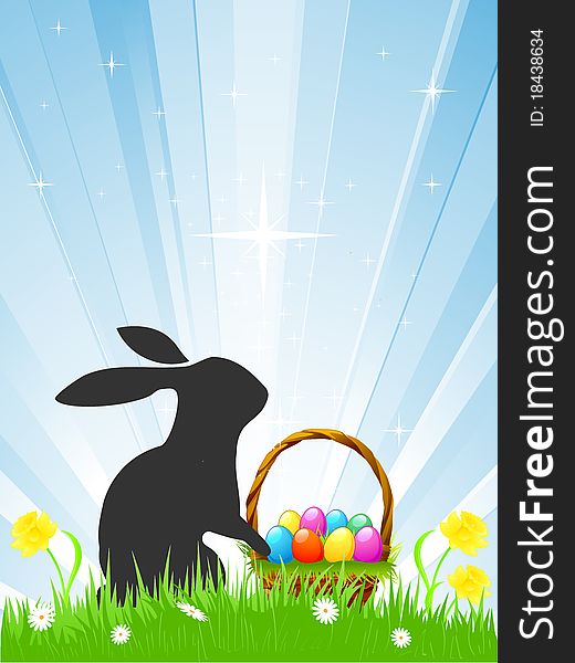 Illustration of a easter bunny