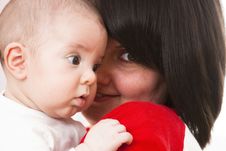 Happy Mother With Baby Stock Photos