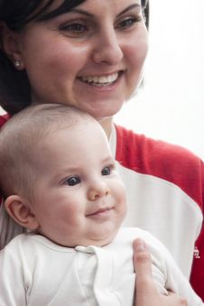 Happy Mother With Baby Royalty Free Stock Photo