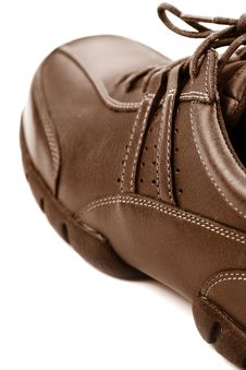 Brown Leather Shoe Royalty Free Stock Photos Brown Leather Shoe Royalty Free Stock Photos