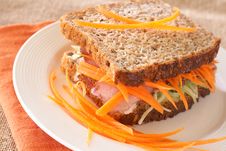 Tasty Beef Sandwich On Wholewheat Bread Stock Photo Tasty Beef Sandwich On Wholewheat Bread Stock Photo
