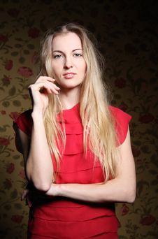 Portrait Of The Beauty Young Blond Girl Royalty Free Stock Photo Portrait Of The Beauty Young Blond Girl Royalty Free Stock Photo