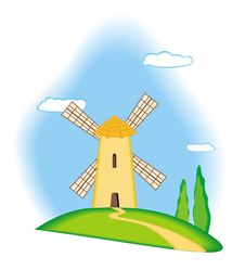Old Windmill Royalty Free Stock Photography Old Windmill Royalty Free Stock Photography