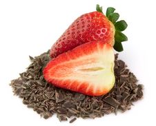 Strawberry In A Chocolate Stock Image Strawberry In A Chocolate Stock Image