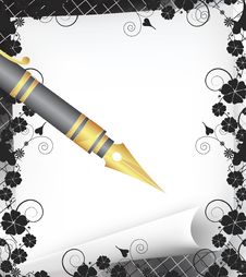 Paper And Pen Stock Photo Paper And Pen Stock Photo