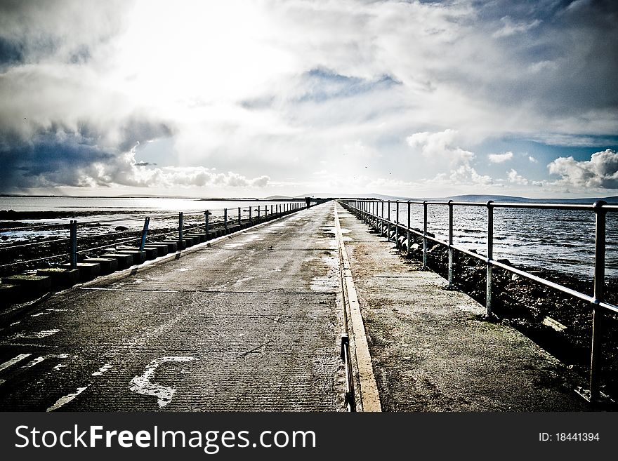 A bridge towards the light and sun