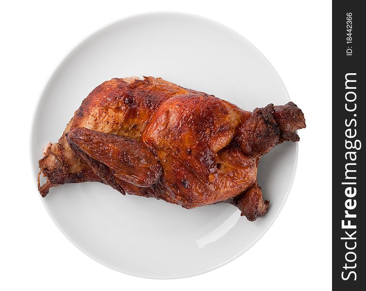 Half roasted chicken