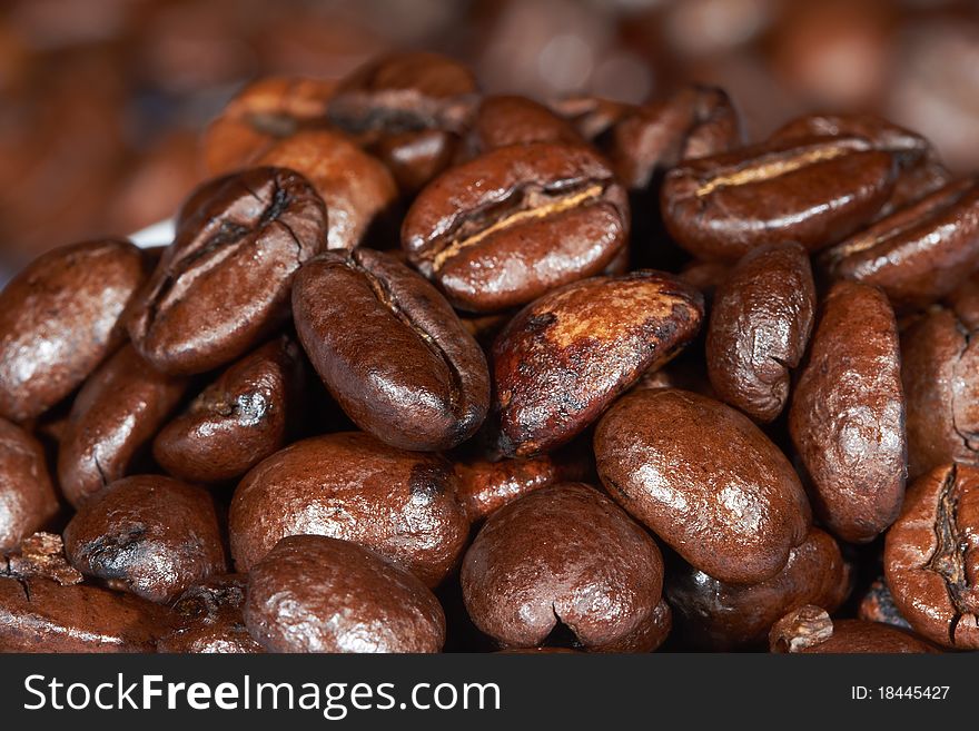 A lot of coffee beans