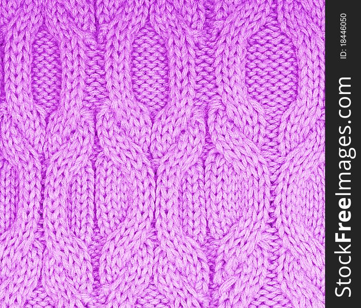 Knitted Lilac Cloth Close Up