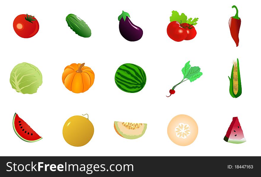 Set Of Vegetables