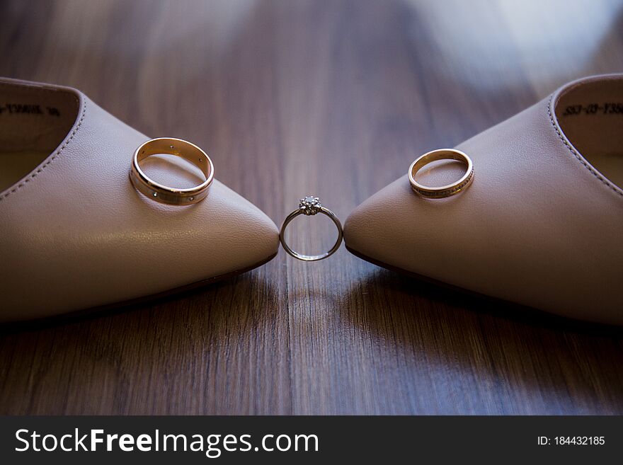 Wedding Shoes With Wedding Rings