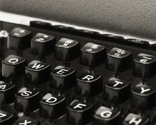 Vintage QWERTY Keyboard Stock Photography Vintage QWERTY Keyboard Stock Photography