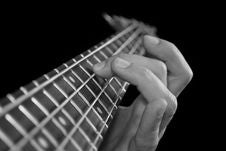 Fingers On Guitar Fretboard Stock Photography Fingers On Guitar Fretboard Stock Photography