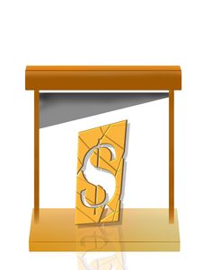 Guillotine Cutting Dollars Royalty Free Stock Photo Guillotine Cutting Dollars Royalty Free Stock Photo