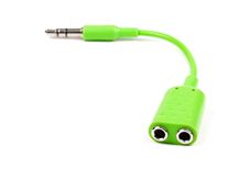 Green Audio Splitter Royalty Free Stock Photos Green Audio Splitter Royalty Free Stock Photos