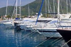 Boat Bows At Anchor Royalty Free Stock Photography Boat Bows At Anchor Royalty Free Stock Photography