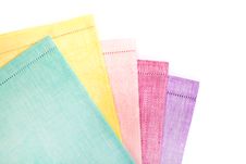 Several Different Towels Stock Photo