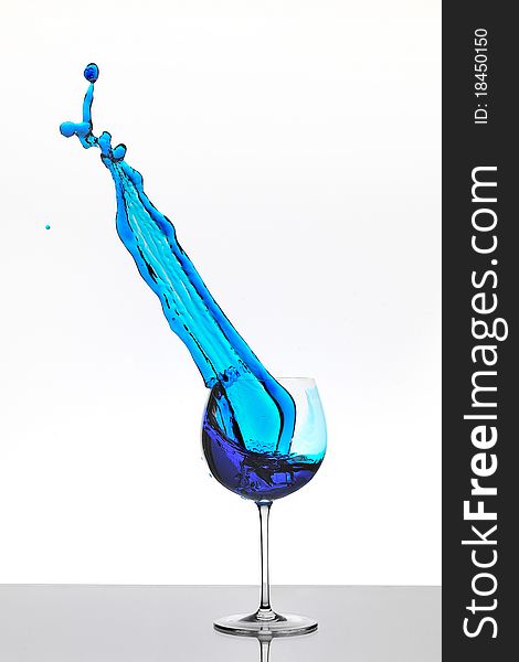 Splashing Wine Glass