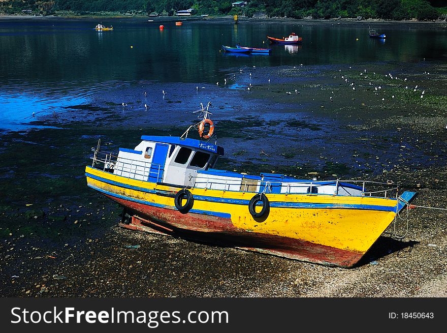 Fishing Boat In Chile