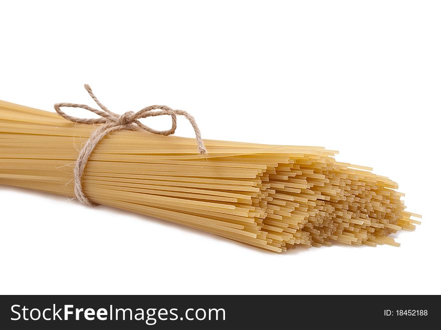 Spaghetti isolated on white background