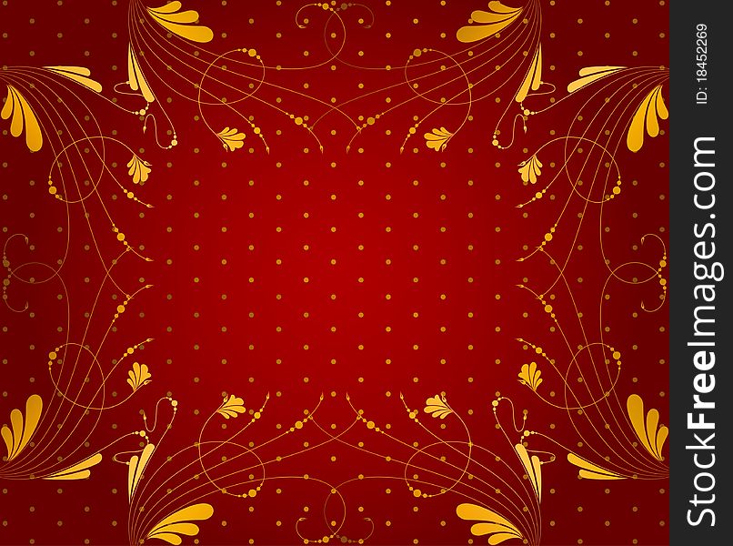 Floral wallpaper background pattern for a design