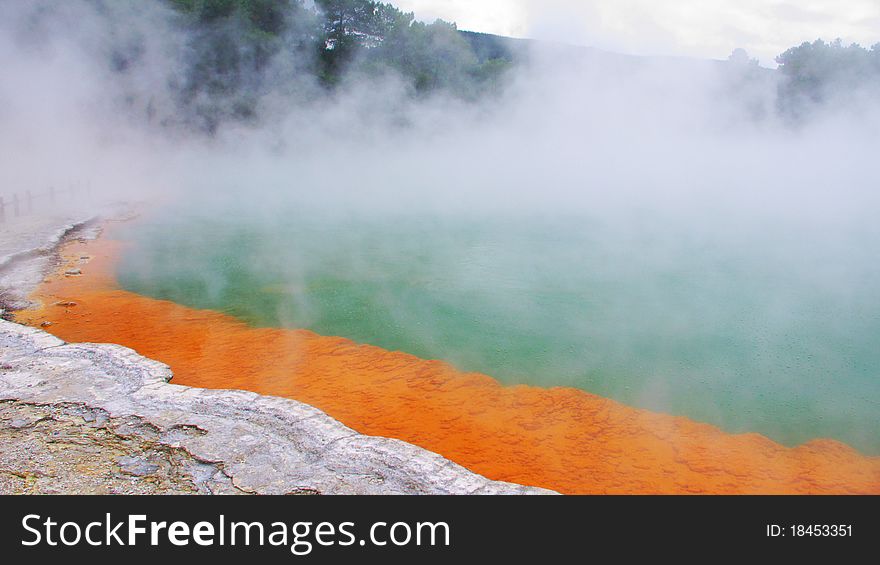 Wai-O-Tapu is thermal wonderland located at Rotorua. Wai-O-Tapu is thermal wonderland located at Rotorua