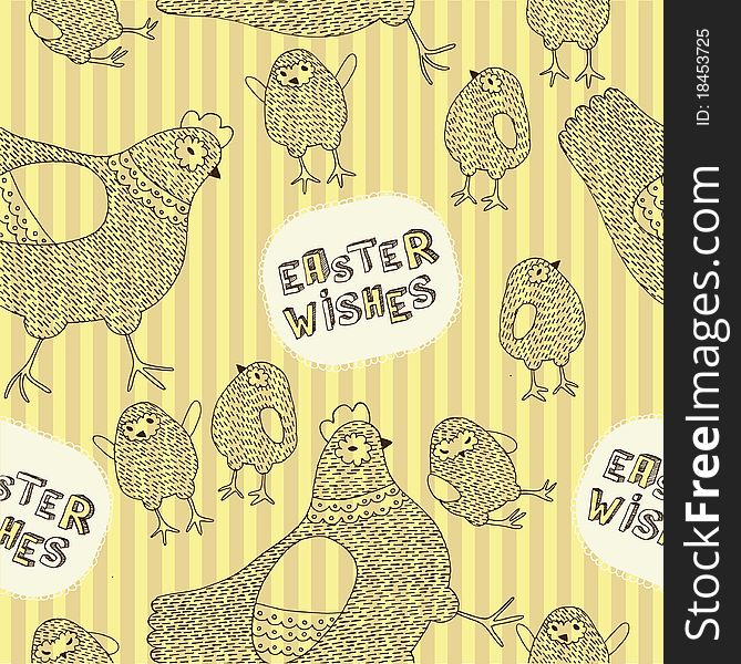 Easter Seamless Pattern