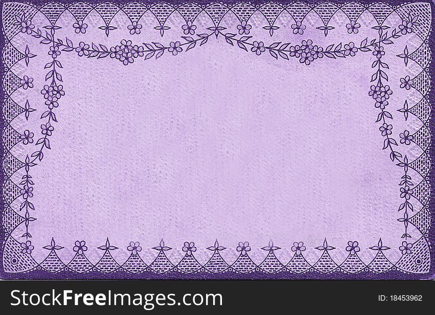 Purple Vintage Curtain Paper