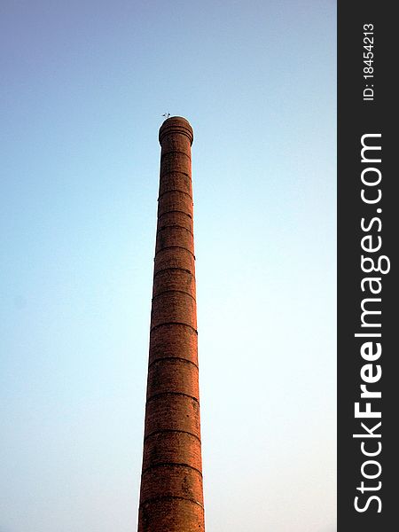 Brick chimney, architecture,Environmental Pollution