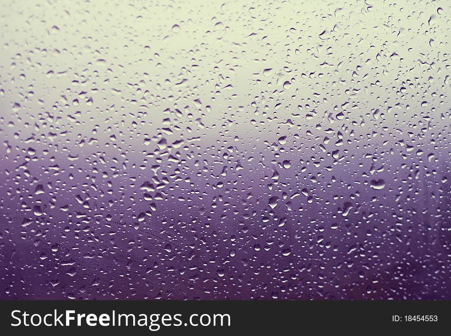 Water drops on window