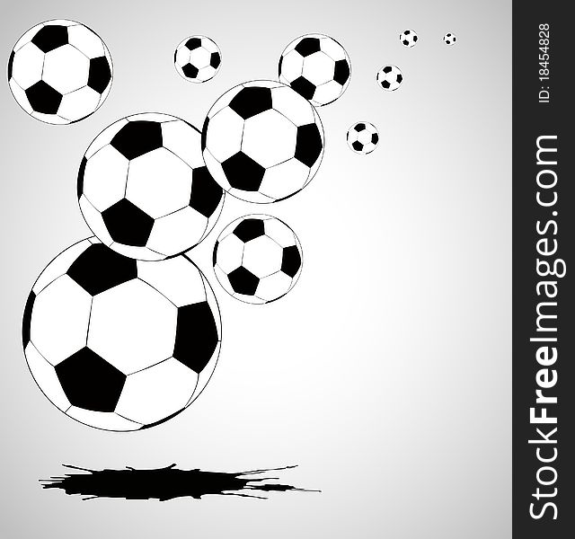 The  abstract soccer background -  illustration