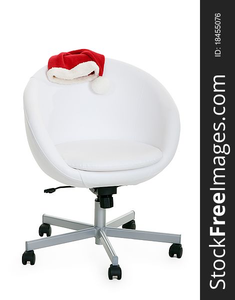 Light chair and Santa s hat