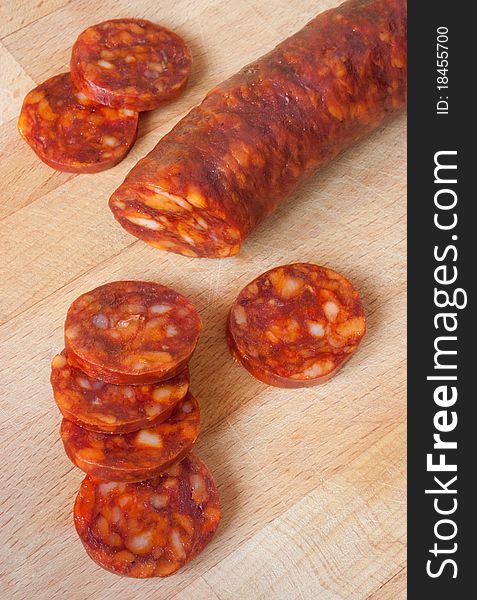 Chorizo, Slicing Sausage