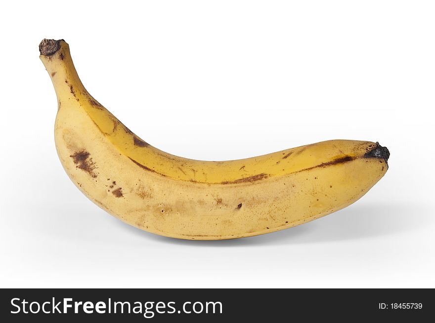 Fresh banana on white bottom. Fresh banana on white bottom