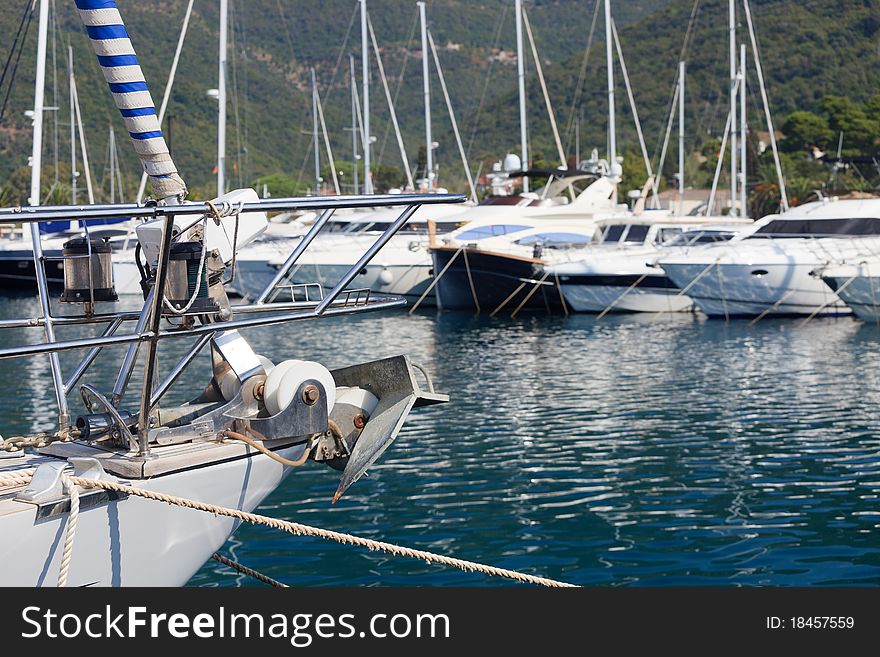 Boat Bow And Anchor