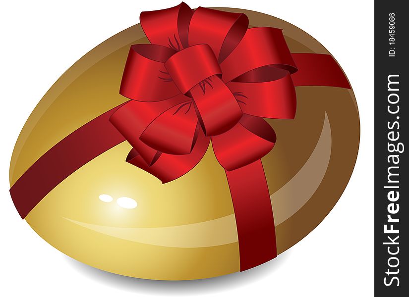The vector illustration contains the image of Easter egg. The vector illustration contains the image of Easter egg