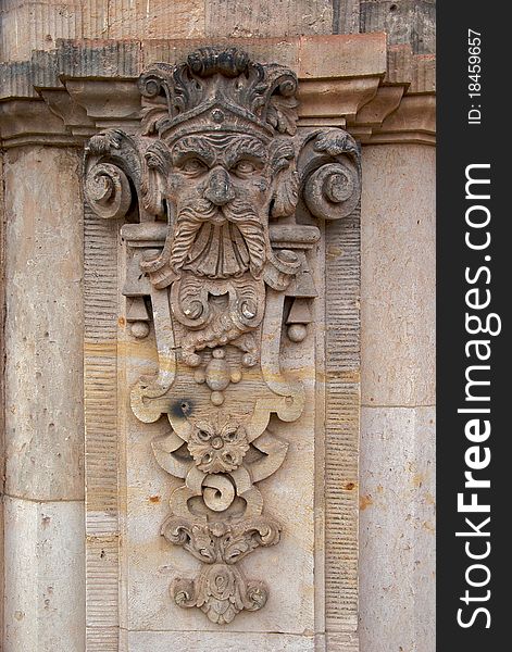 One of the numerous sculptured mythlogical figures on the Wallpavillion of the Zwinger Palace, Dresden. One of the numerous sculptured mythlogical figures on the Wallpavillion of the Zwinger Palace, Dresden