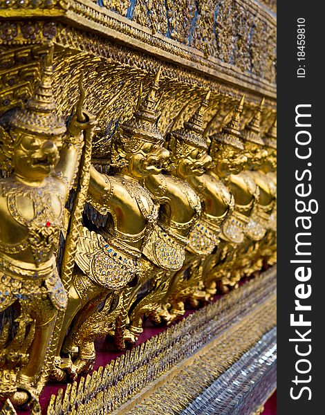 Golden Garuda in Grand Palace Bangkok Thailand. Golden Garuda in Grand Palace Bangkok Thailand