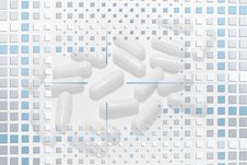 Pills Under Mosaic Layer Stock Photography Pills Under Mosaic Layer Stock Photography