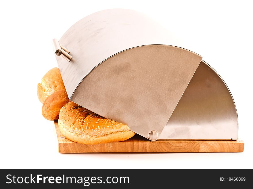 Freshly baked bread in the breadbasket complex