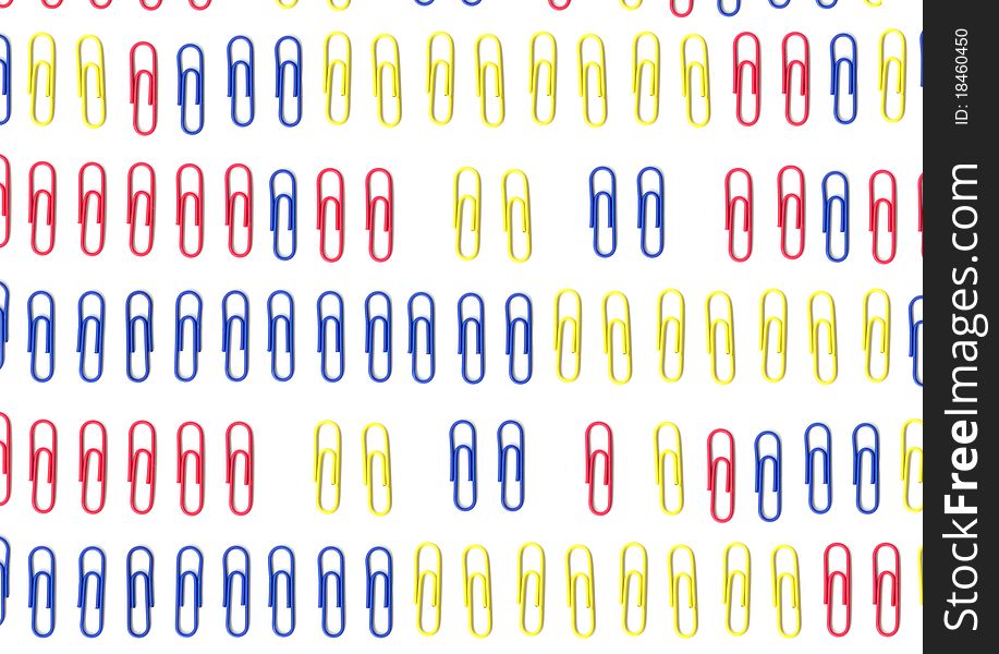 These are colorful paper clips. These are colorful paper clips