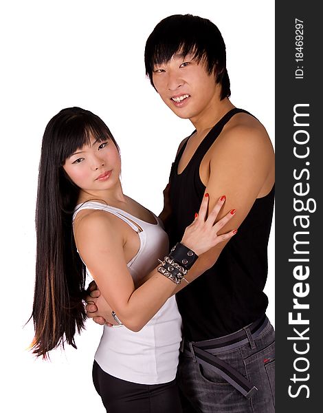 Beautiful Asian Loving Couple