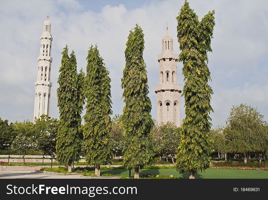 The Big Mosque in the Capital city of Musqat. The Big Mosque in the Capital city of Musqat