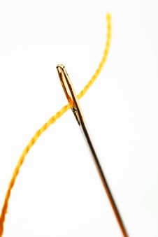 Colored Thread, Needles Royalty Free Stock Image Colored Thread, Needles Royalty Free Stock Image