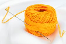 Colored Thread, Needles Stock Image Colored Thread, Needles Stock Image